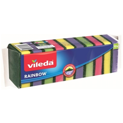 Кухненска гъба VILEDA Rainbow, 10 бр