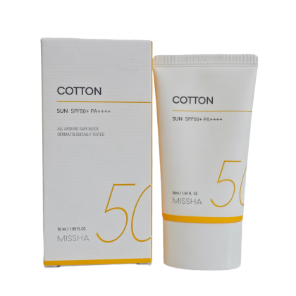 Слънцезащитен крем, MISSHA Cotton  SPF50, 50 мл