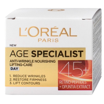 Дневен крем, LOREAL Age Specialist 45+, 50 мл