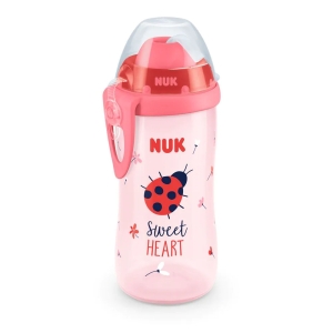 Чаша със сламка NUK Flexy Chameleon Cup, 300 мл