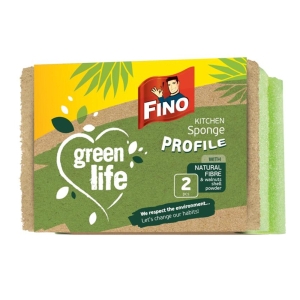 Кухненска гъба с канал FINO Green, 2 бр