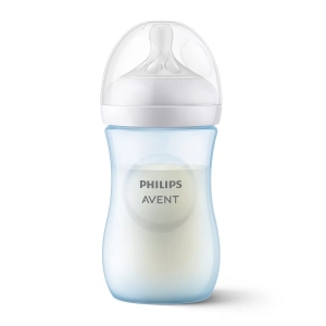 Бебешко шише против колики Philips AVENT Natural, синьо, 260 мл