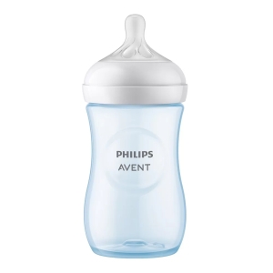 Бебешко шише против колики Philips AVENT Natural, синьо, 260 мл