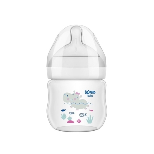 Бебешко шише с широк биберон Wee Baby Natural, 125 мл