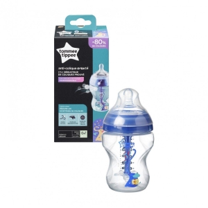 Бебешко шише Tomme Tippee Антиколик, синьо, 260 мл