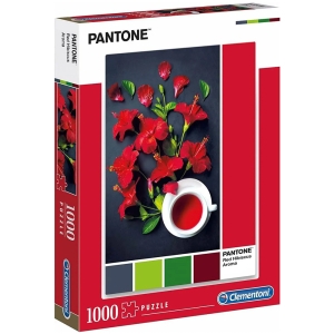 Пъзел, Clementoni, Pantone Red Hibiscu, 1000 части