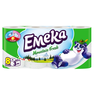 Тоалетна хартия EMEKA Mountain Fresh 8 бр