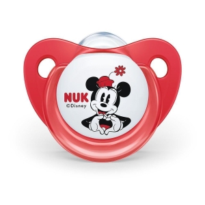  Залъгалка силиконова NUK Space Mickey, 0-6 месеца