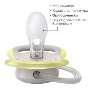 Ортодонтични залъгалки Philips AVENT Ultra Air Happy,0-6месеца, 2 бр