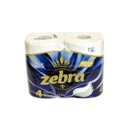 Тоалетна хартия ZEBRA White Mega 4 бр