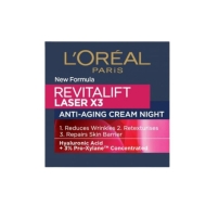 Нощен крем, LOREAL Revitalift Laser x3,  50 мл