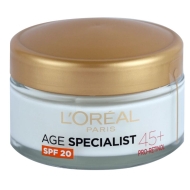 Дневен крем, LOREAL Age Specialist 45+,  SPF20,  50 мл